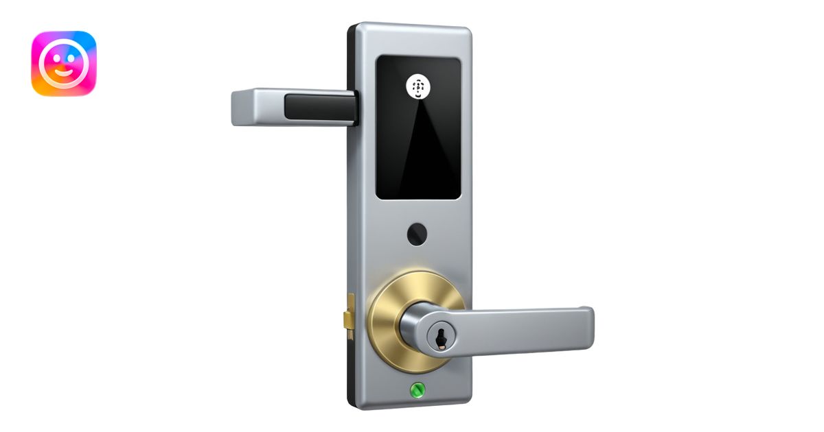 Electronic Door Lock System with card insert only screen no key hole ...