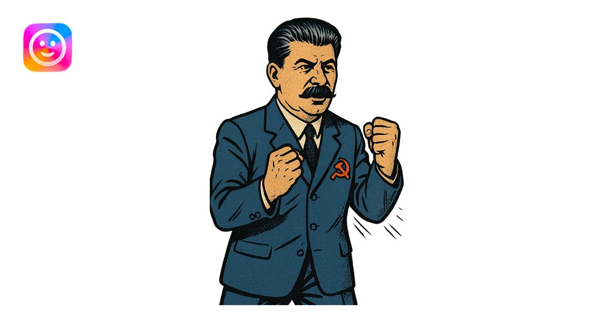 A full body image of a political leader who looks like Joseph Stalin ...