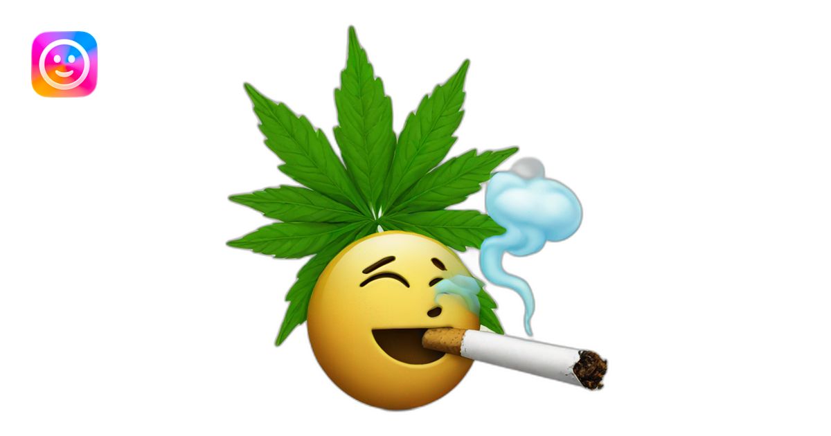 Smoking weed emoji | AI Emoji Generator