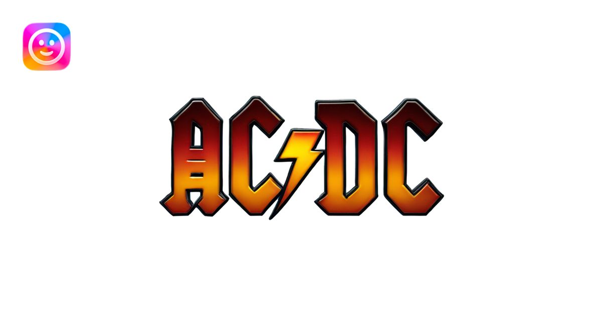 AC/DC logo text emoji | AI Emoji Generator
