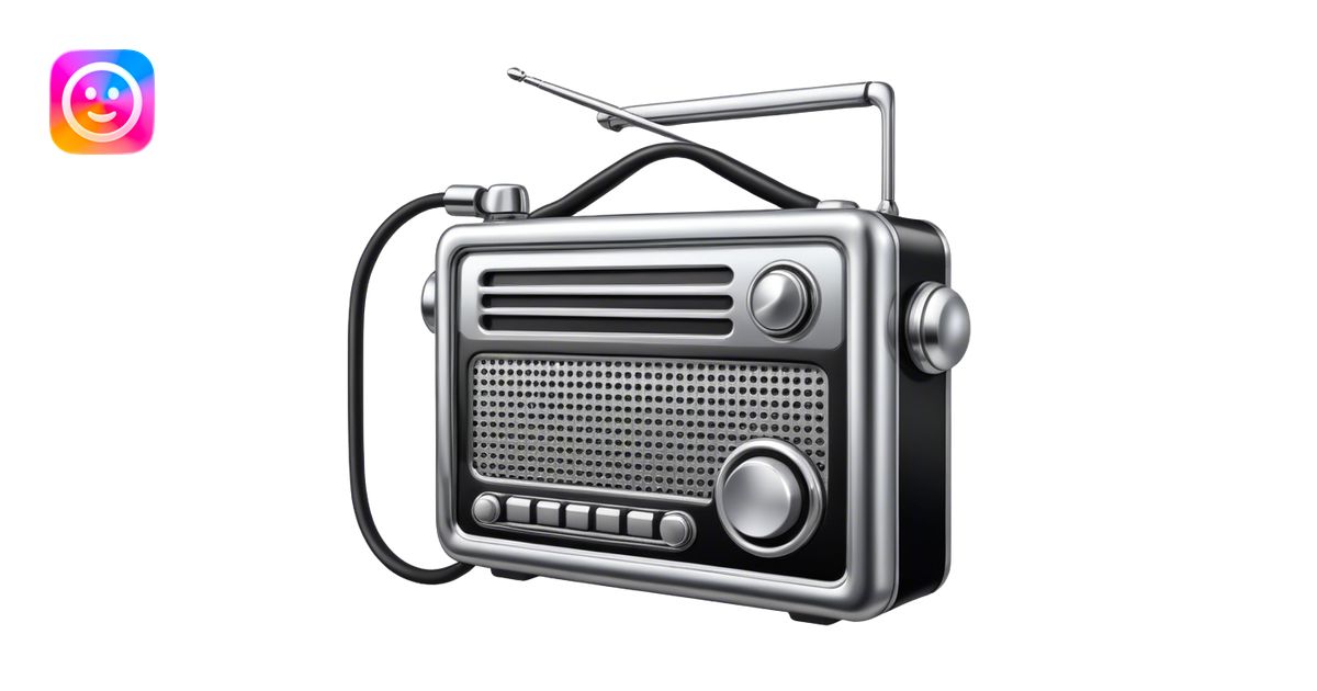 Radio emoji | AI Emoji Generator