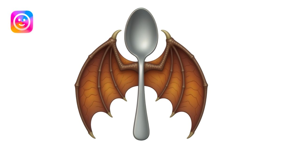 spoon with dragon wings emoji | AI Emoji Generator