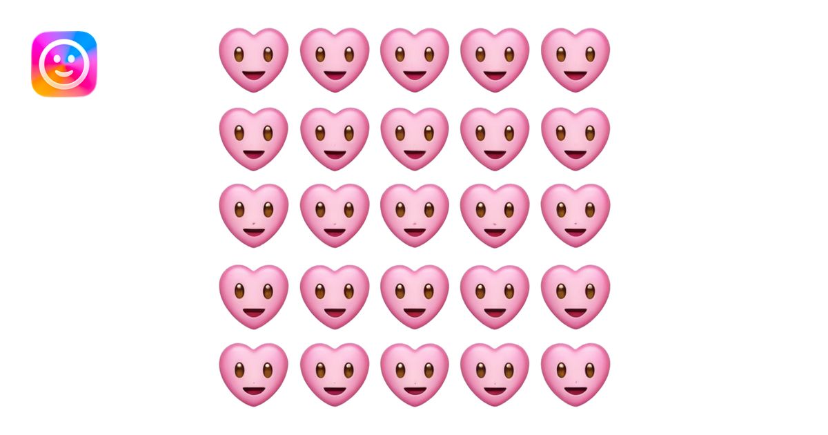 Emojis de color rosa emoji | AI Emoji Generator