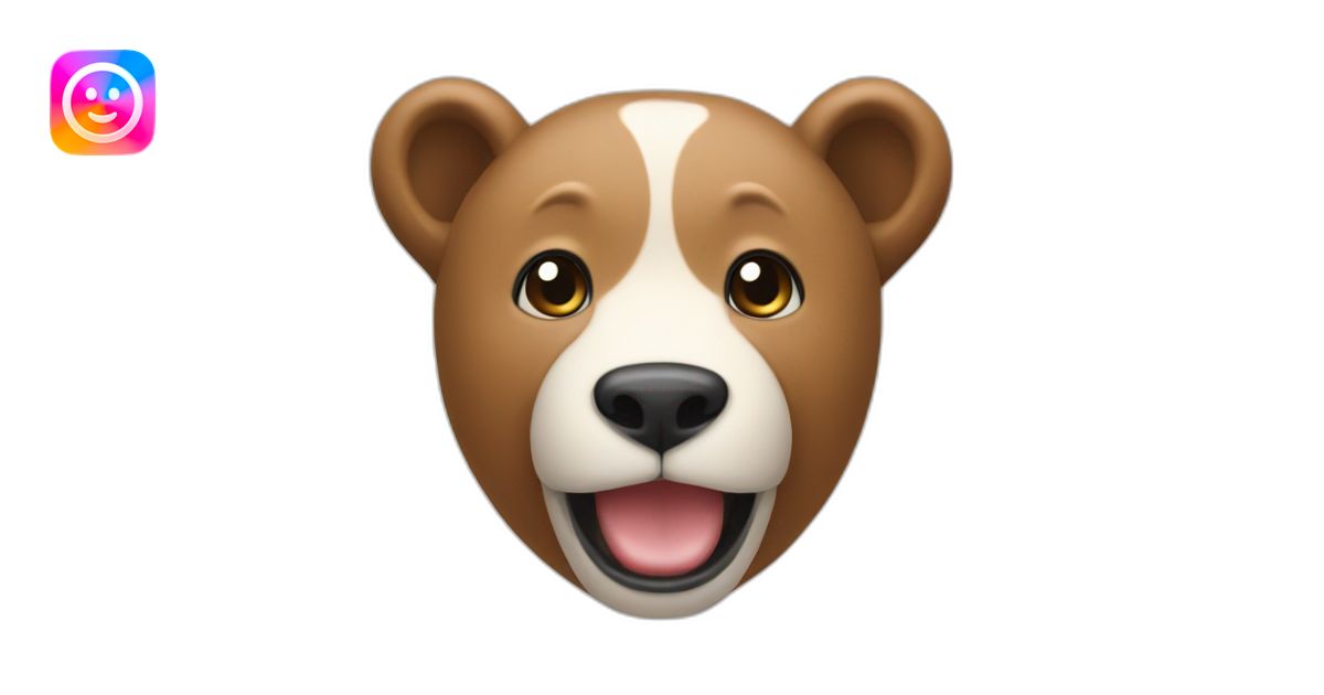 Ours qui boit du lait emoji | AI Emoji Generator