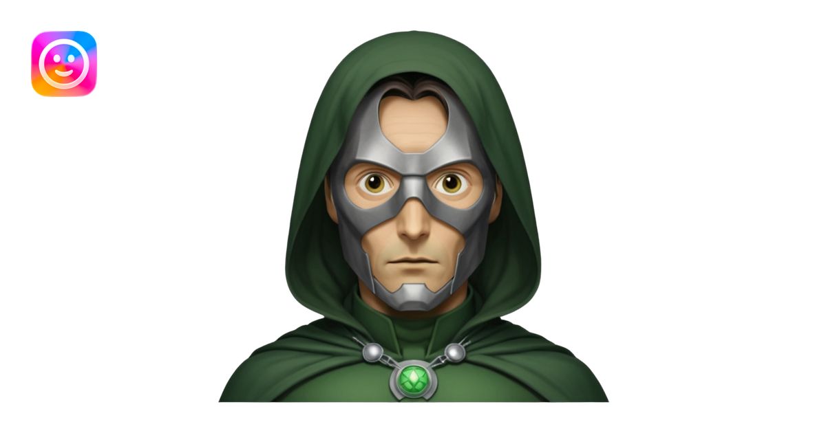 Mads Mikkelsen as Doctor Victor von Doom No mask emoji | AI Emoji Generator