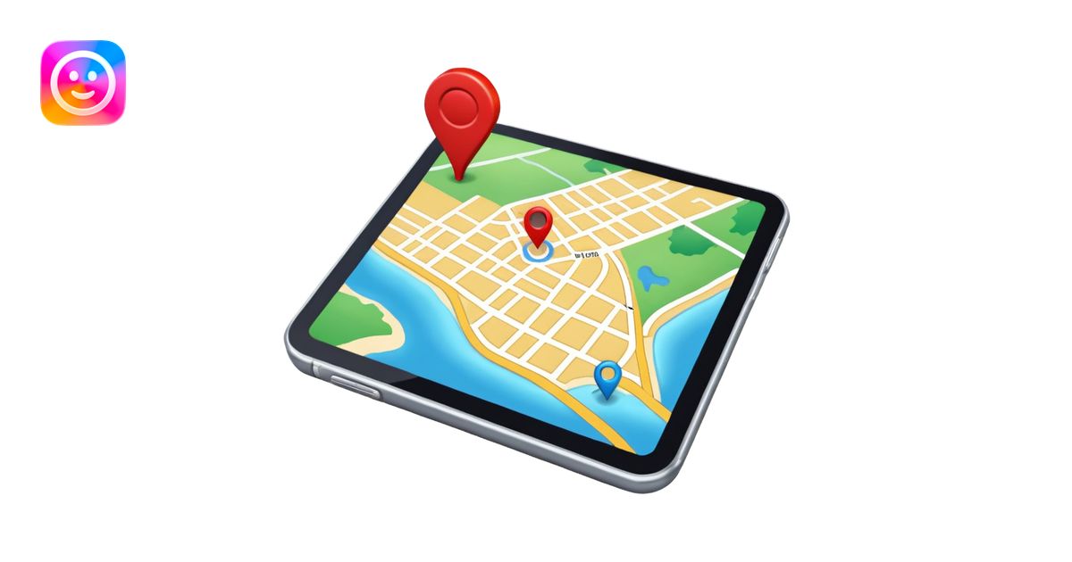 GPS Map emoji | AI Emoji Generator