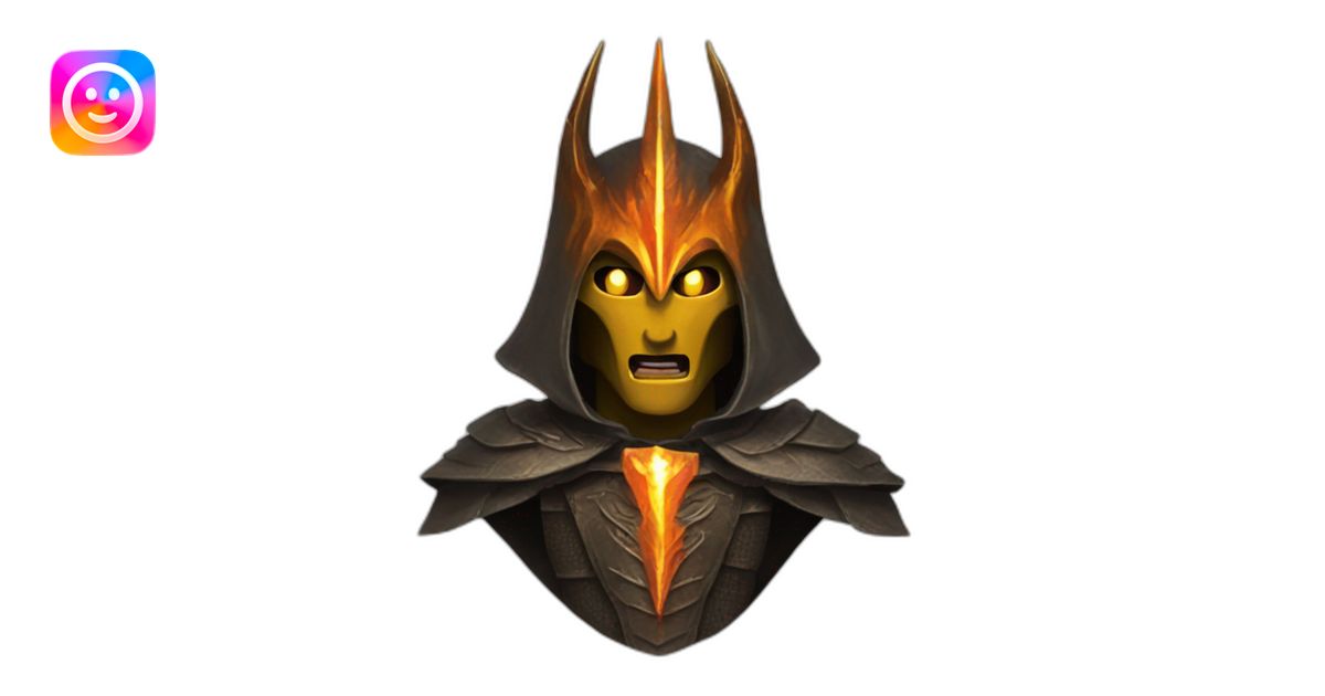 Sauron Lord Of The Ring emoji | AI Emoji Generator