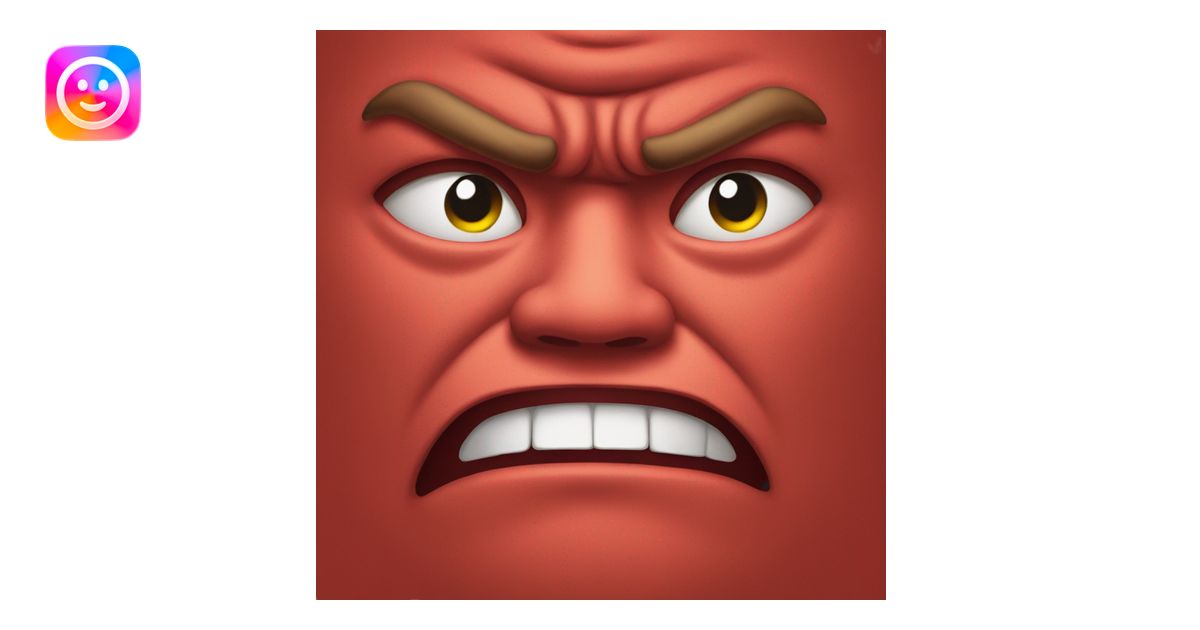 red face angry emoji emoji | AI Emoji Generator