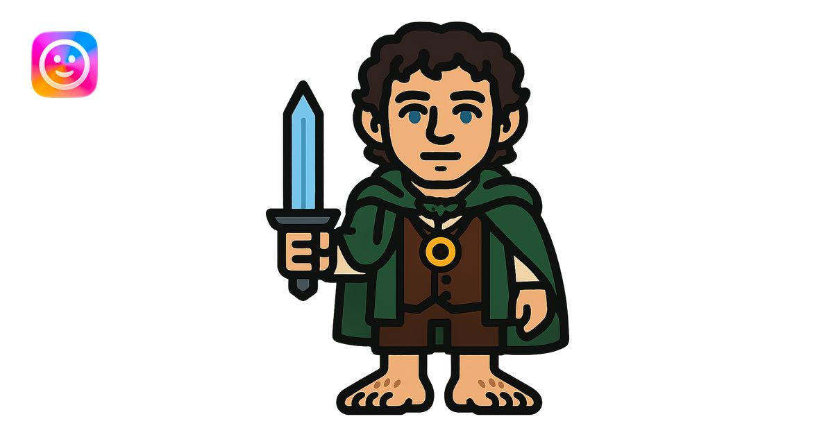 Whole body image of Frodo Baggins from the lord of the rings movie in ...