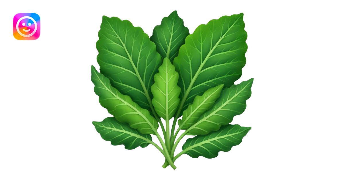 Leafy greens emoji | AI Emoji Generator