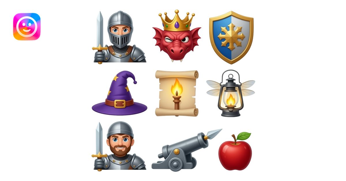 Create different medieval emojis emoji | AI Emoji Generator