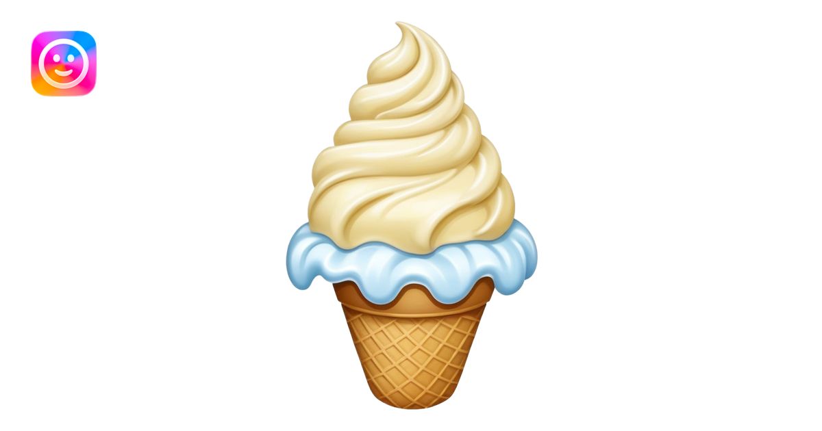 Ice cream emoji | AI Emoji Generator