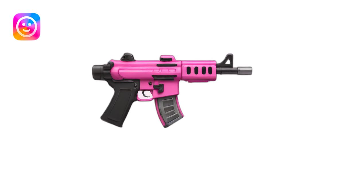 pink machine gun emoji | AI Emoji Generator