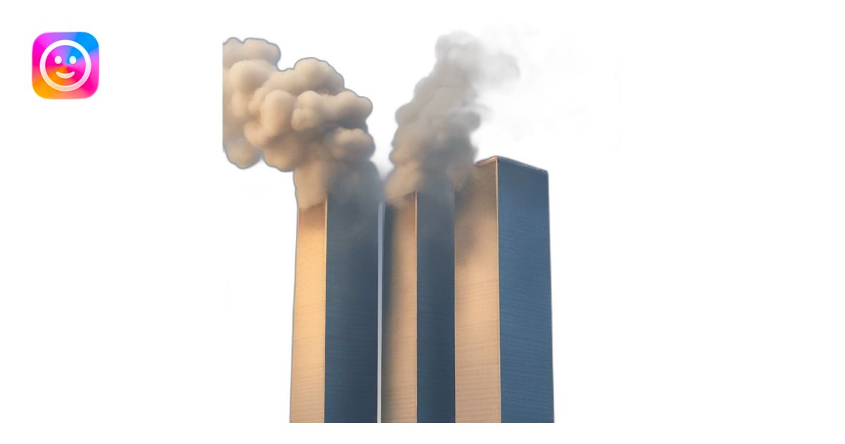 Twin Towers smoke emoji | AI Emoji Generator