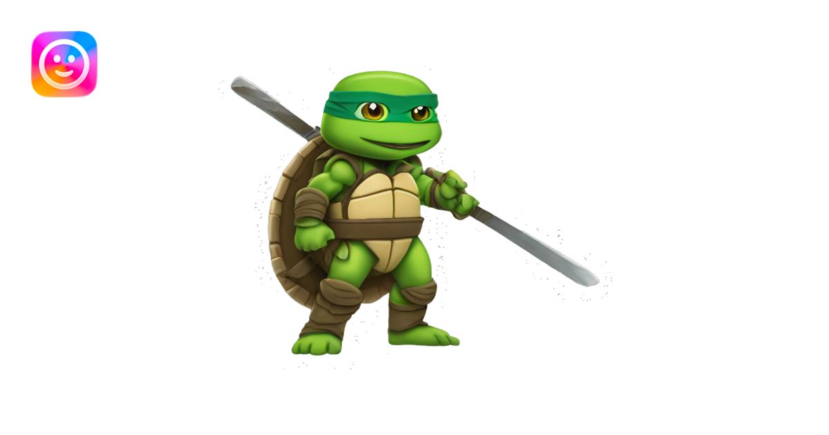 kylian mbappe as a teenage mutant ninja turtle emoji | AI Emoji Generator