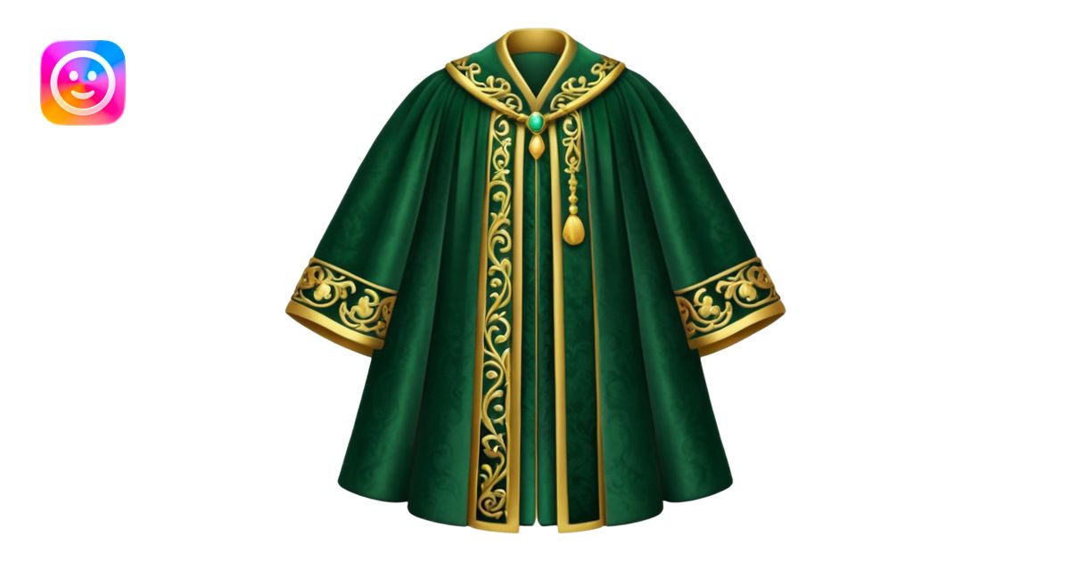 dark green Royal Robes emoji | AI Emoji Generator