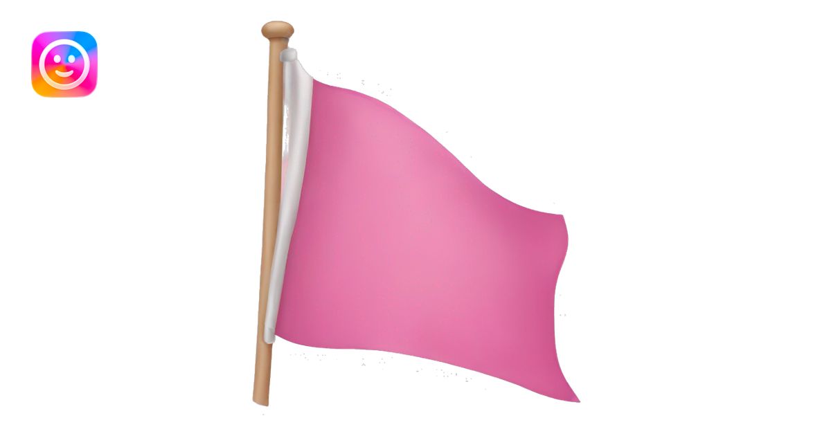Pink flag emogy emoji | AI Emoji Generator