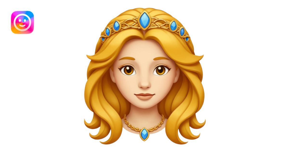 Leo woman as an emoji, graceful, with Leo symbol, no text emoji | AI ...