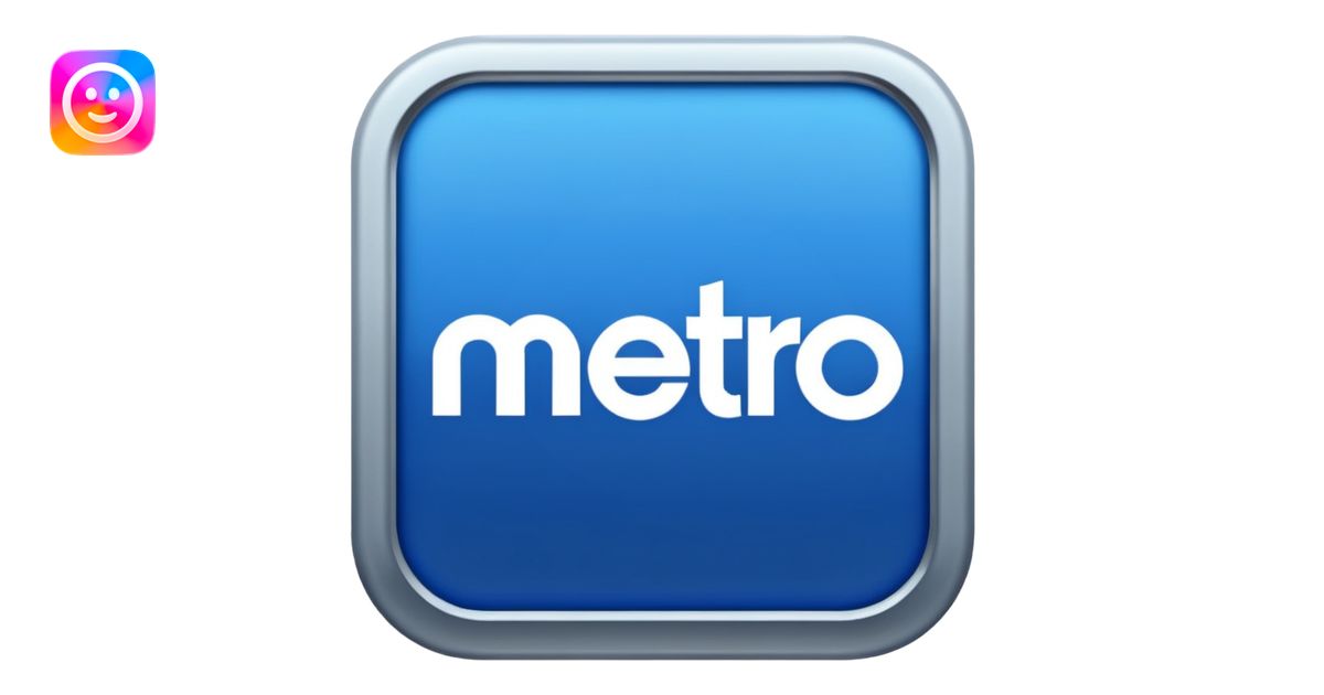 Metro logo. View Side. emoji | AI Emoji Generator