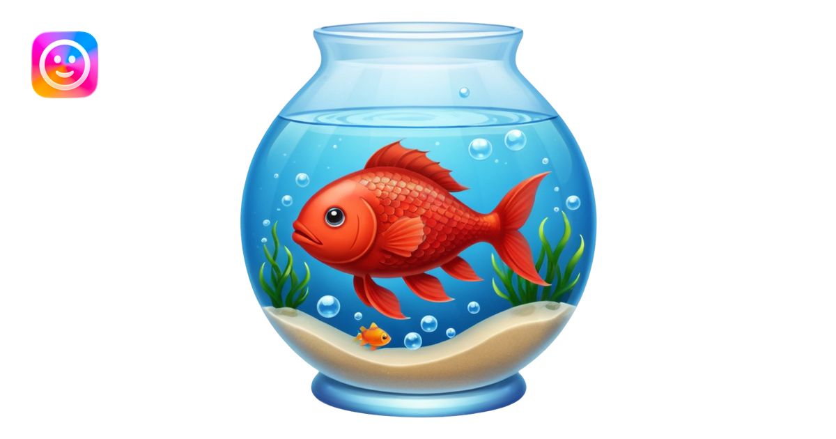 red fish in an aquarium emoji | AI Emoji Generator