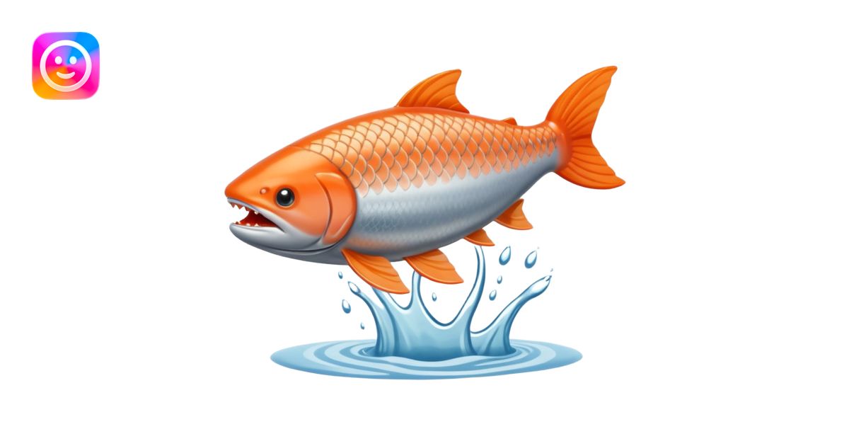 a salmon flopping out of water, make it so its on land flopping around ...