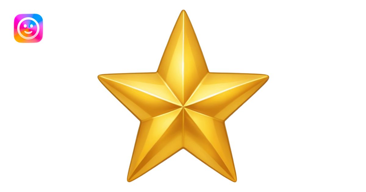 shiny golden star emoji | AI Emoji Generator