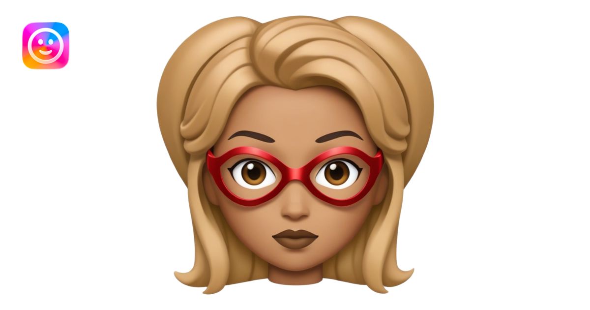 A memoji of Apple's styling with superhero woman's clothes emoji | AI ...