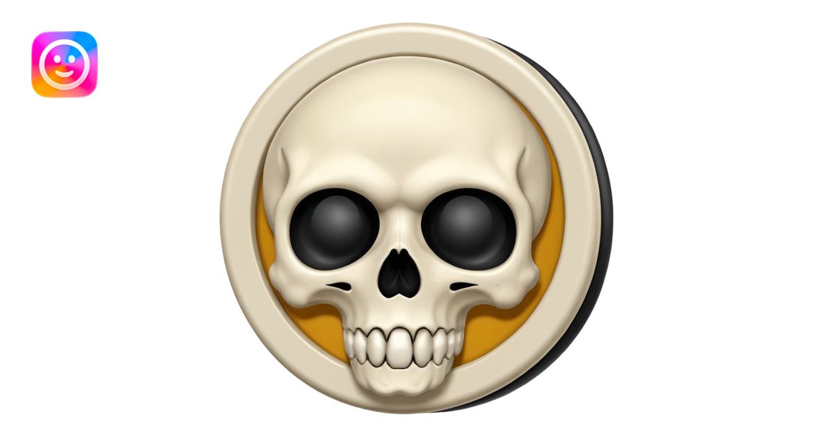 Skull Yo-Yo emoji | AI Emoji Generator