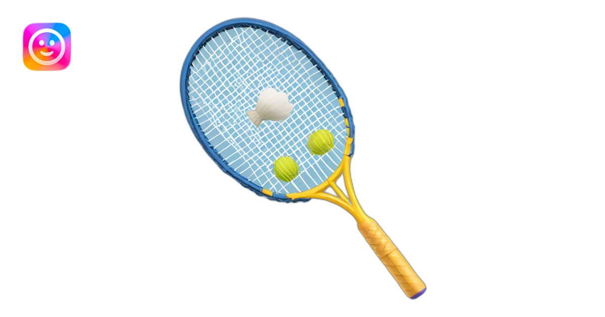 Volant badminton en plume emoji | AI Emoji Generator