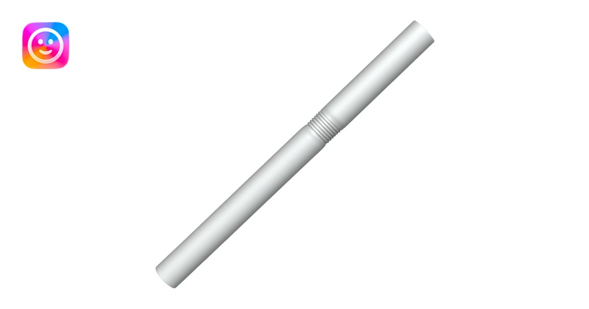 Just plastic straw emoji | AI Emoji Generator