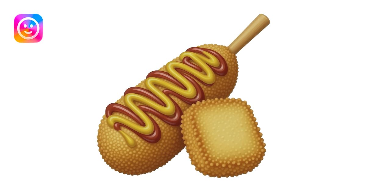 Ultra-realistic Korean corn dog, extra crispy panko crust, crunchy ...