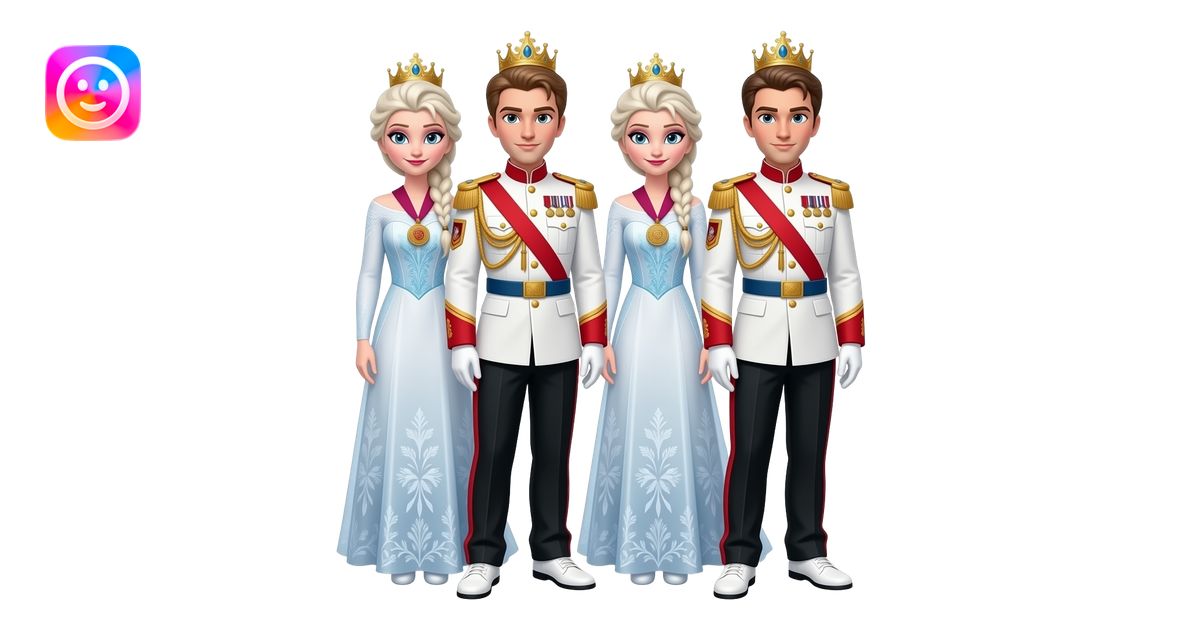 Elsa and Anna arendelle from disney frozen movie are same wearing gold ...