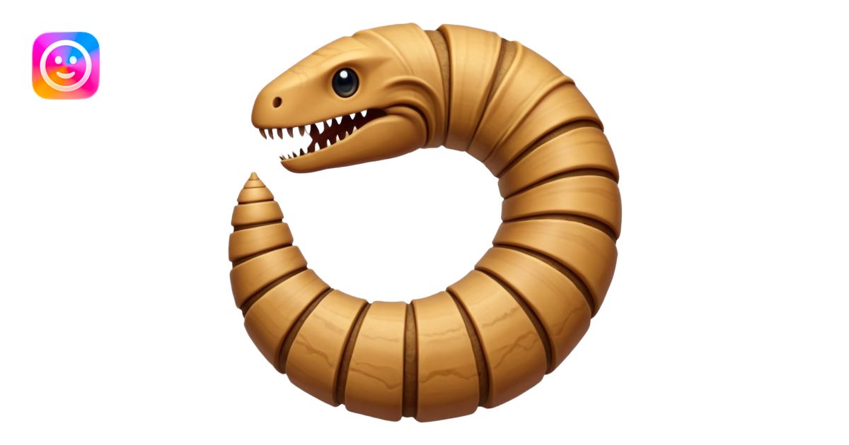 Sand worm from dune emoji | AI Emoji Generator
