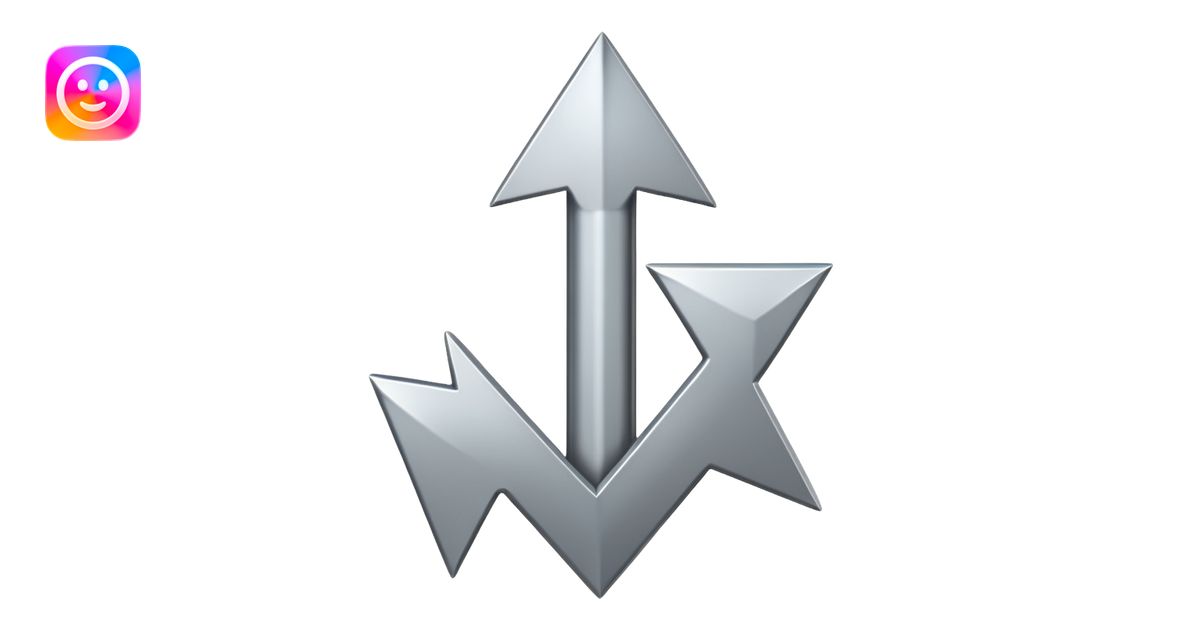 Direction Arrow towards up a single arrow emoji | AI Emoji Generator