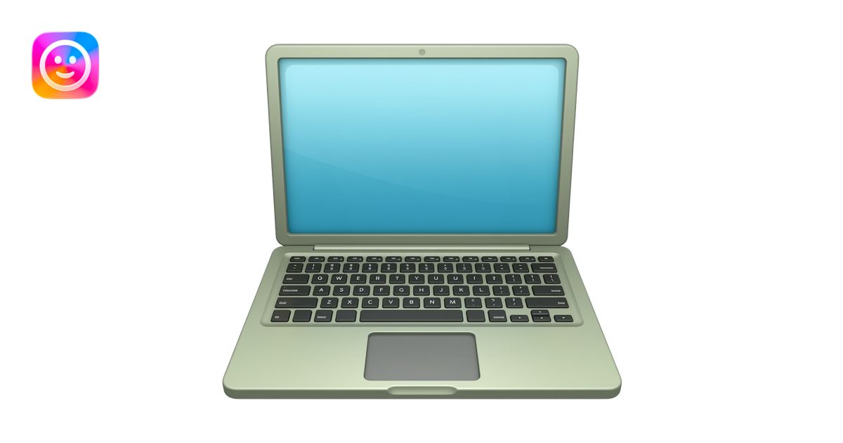 laptop is olive-green color emoji | AI Emoji Generator