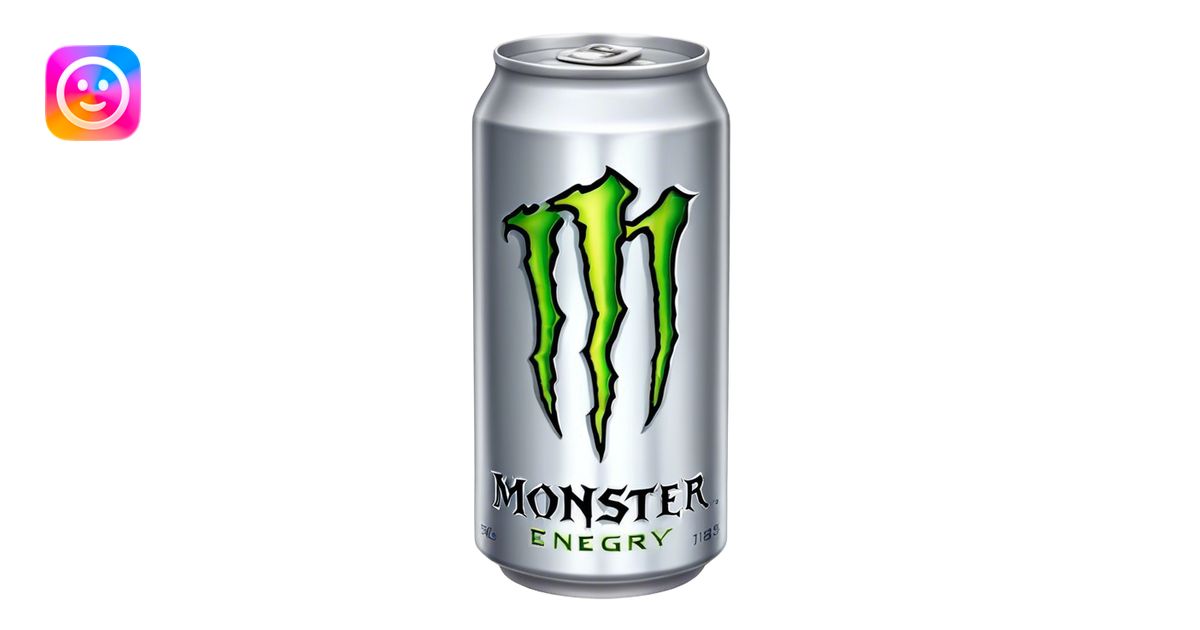 silver can monster energy drink emoji | AI Emoji Generator