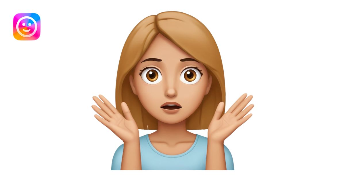 Woman with wide eyes and confused expression, hands raised by face ...
