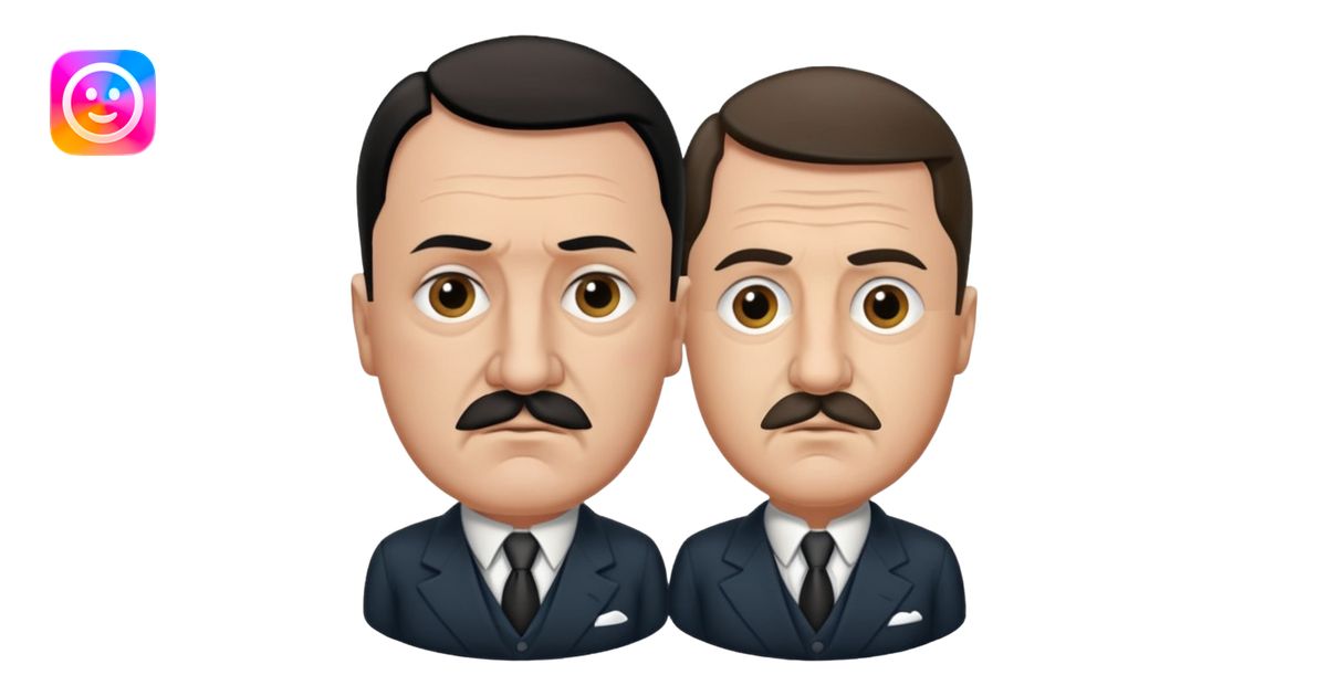 Adolf Hitler and mussolini of italy emoji | AI Emoji Generator