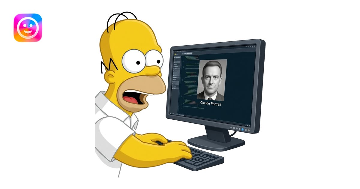 homer yell at anthropic claude code emoji | AI Emoji Generator