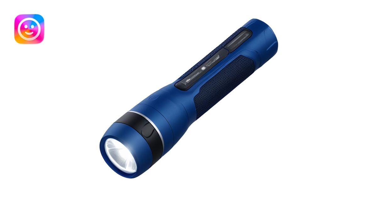 navi blue flashlight emoji | AI Emoji Generator