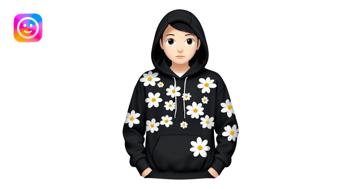 Generate a digital rendering of a standalone black hoodie displayed ...