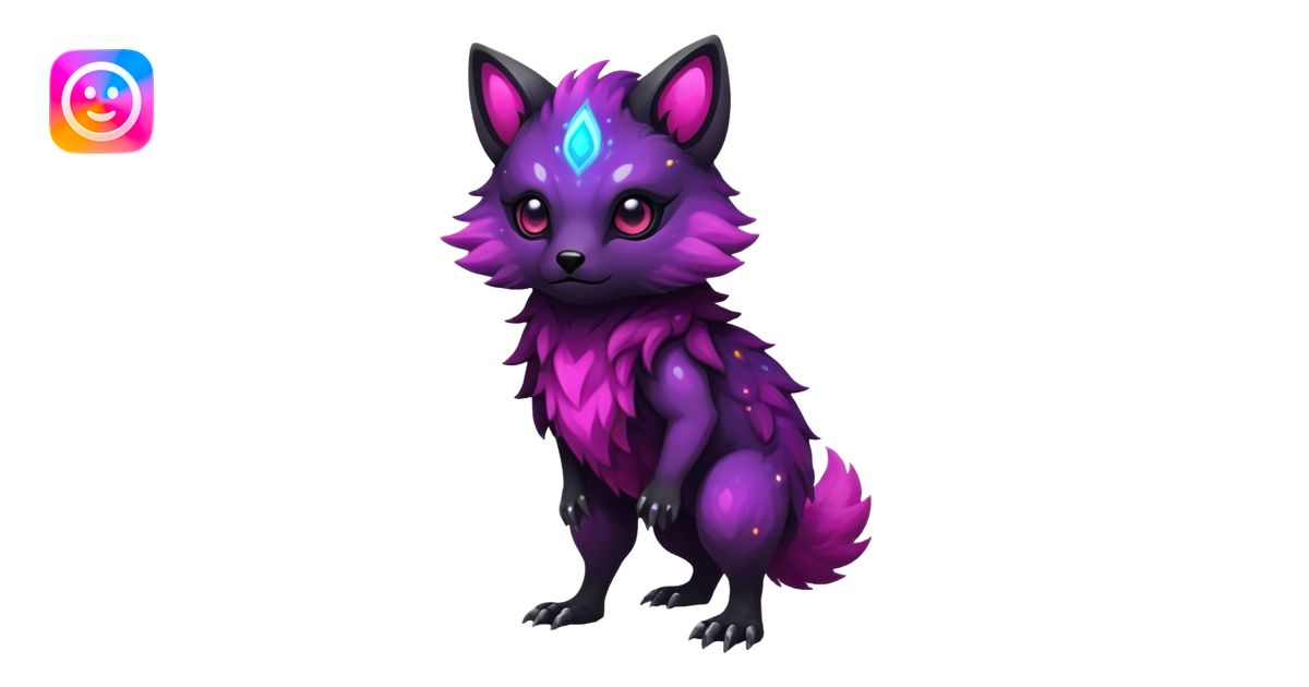 Epic Edgy Cute Colorful Vibrant Dark Nebula Modern Vernid-Protogen ...