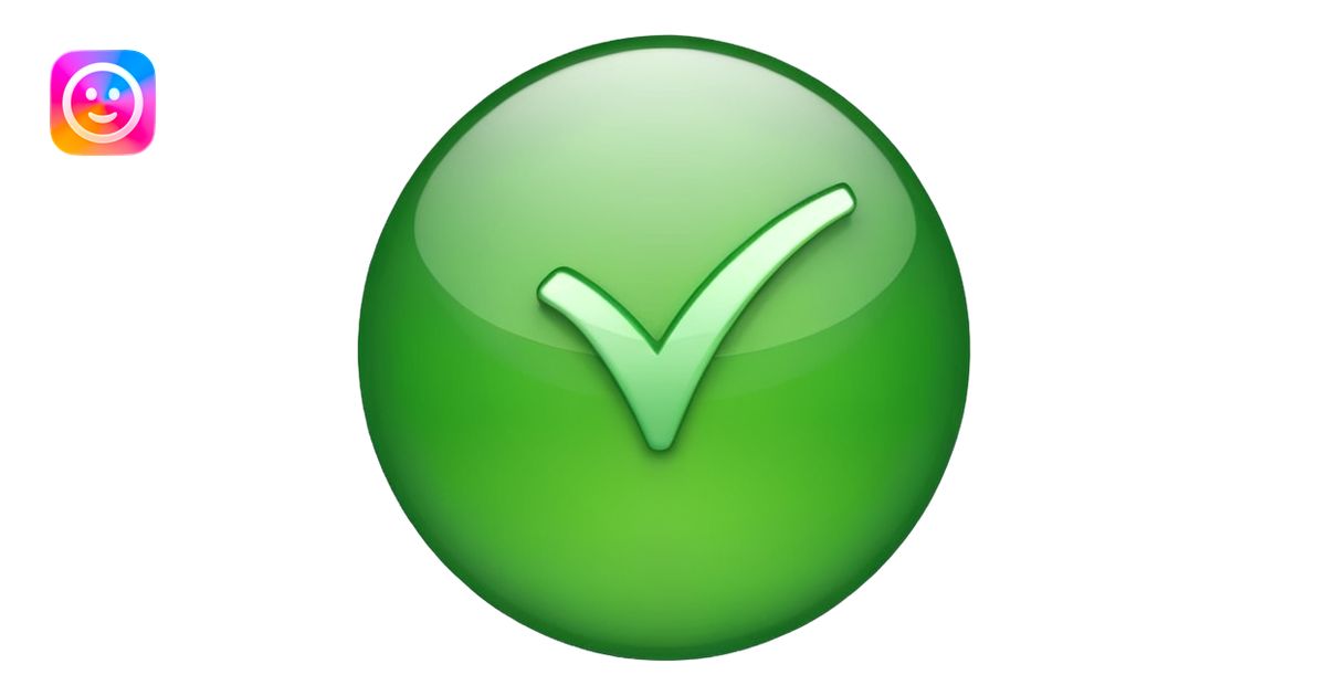 green check mark emoji | AI Emoji Generator