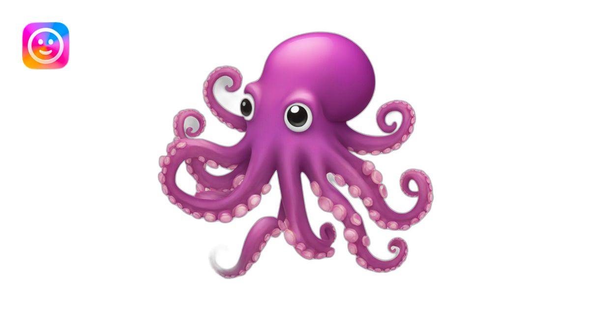 Colorful octopus emoji AI Emoji Generator