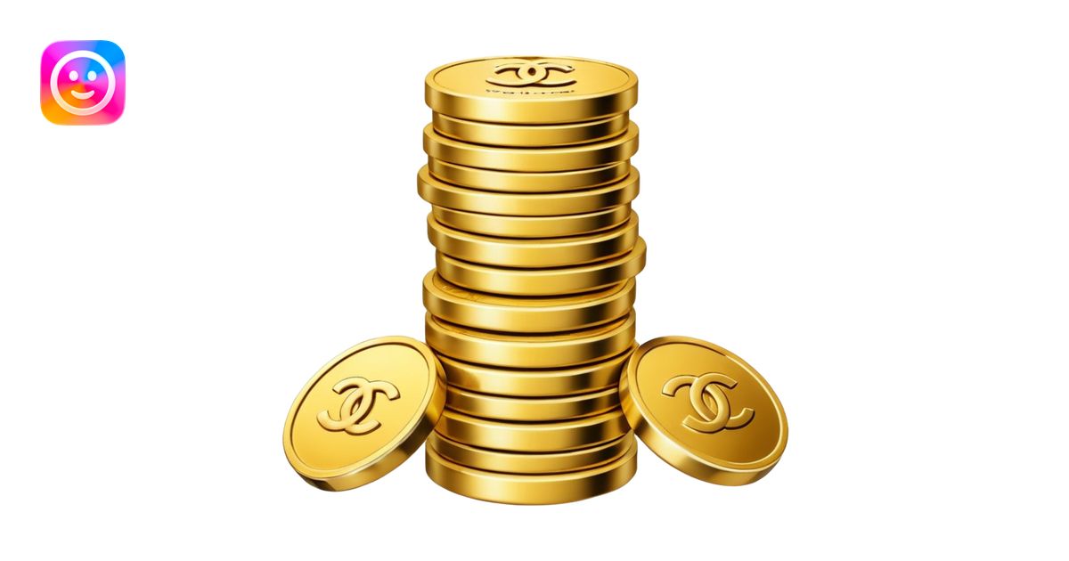 chanel coins stack emoji | AI Emoji Generator