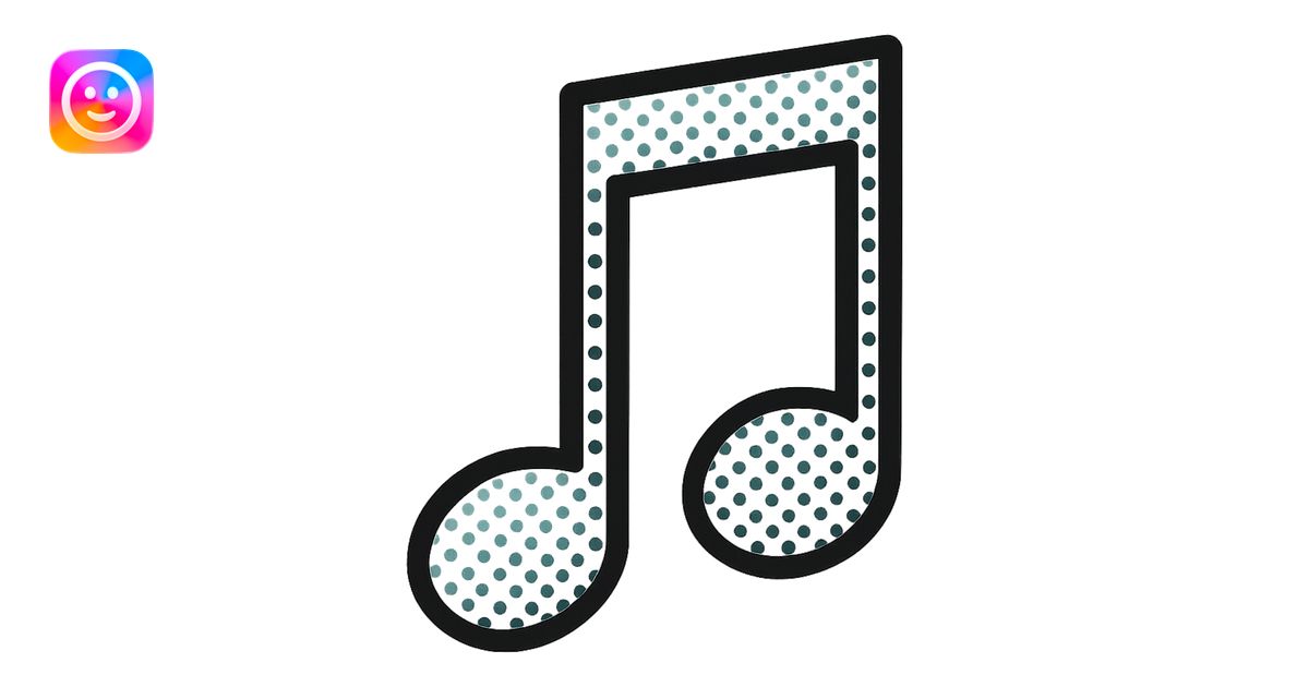 sixteenth note illustration | AI Emoji Generator
