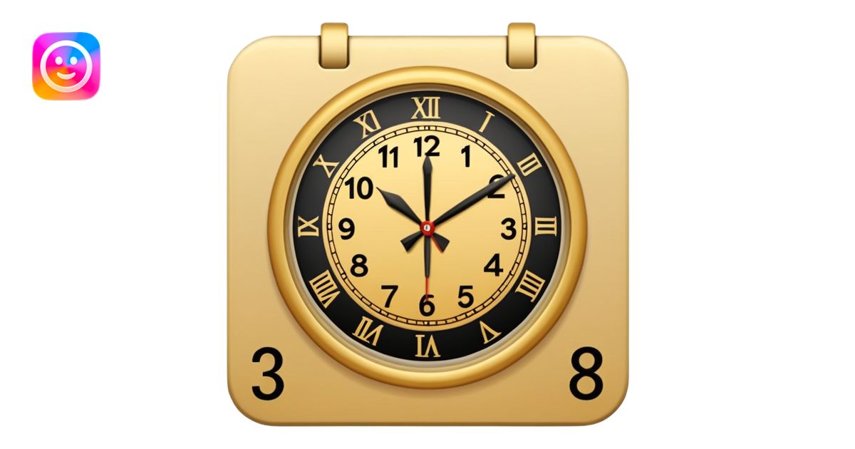 Reloj sobre calendario roto emoji | AI Emoji Generator