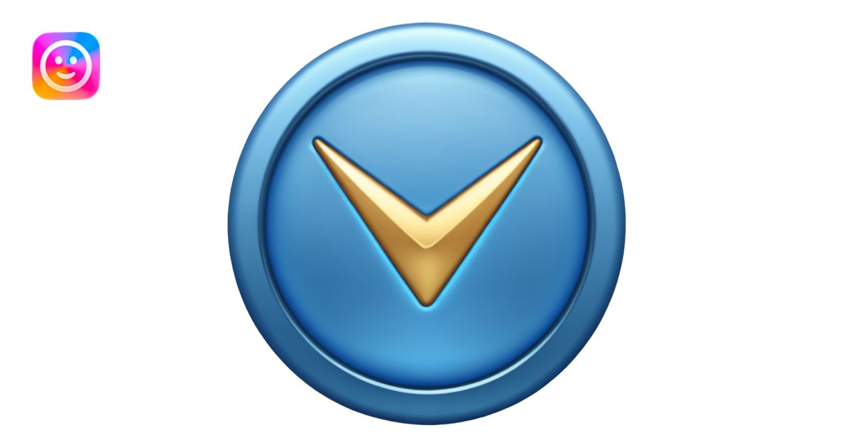 Blue tick verified emoji | AI Emoji Generator
