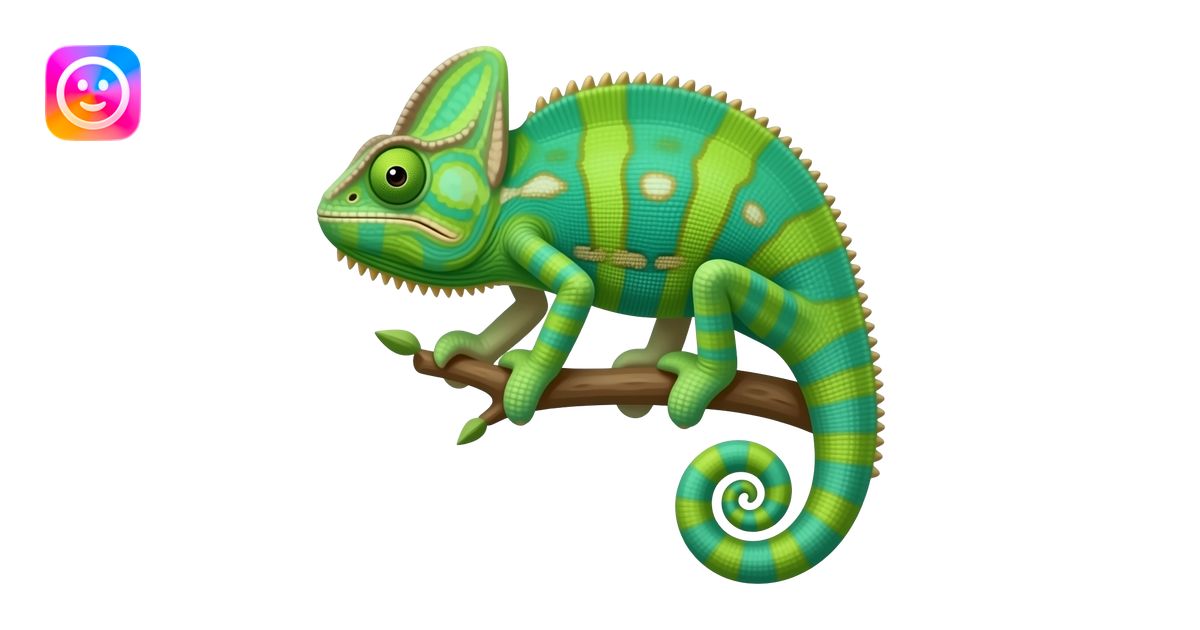 meccha chameleon emoji | AI Emoji Generator