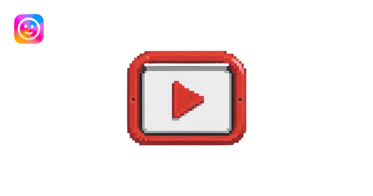 YouTube logo, red rounded rectangle with white play button in center ...